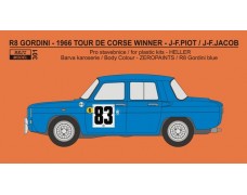 Decal – Renault R8 Gordini - Tour De Corse 1966 winner - Piot / Jacob